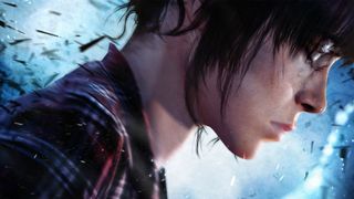 A close-up of the side profile of Jodie Holmes in the game Beyond: Two Souls.