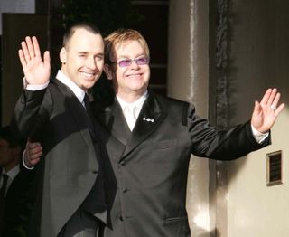 celebrity wedding - Sir Elton John and David Furnish