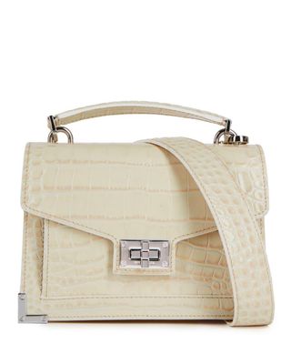 Emily Croc Effect Leather Chain Bag