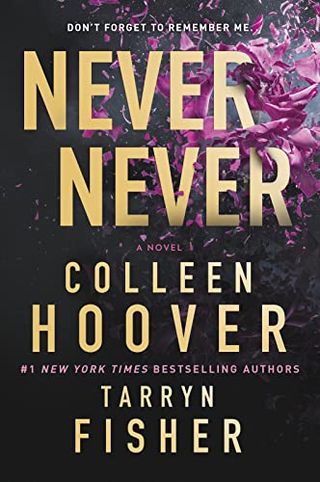 'Never Never' book cover by Colleen Hoover