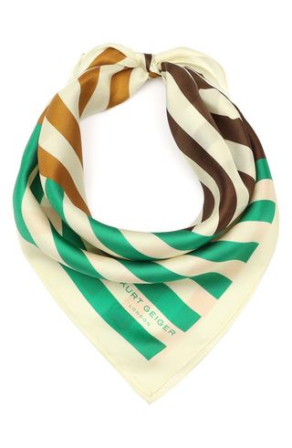 Mixed Stripe Silk Bandana