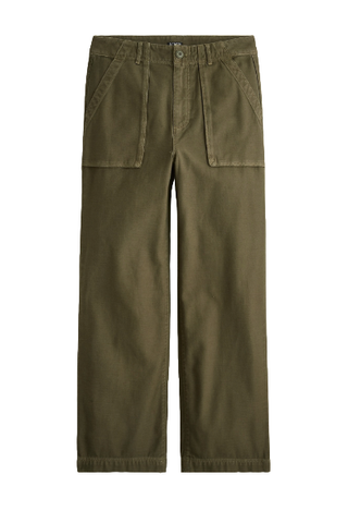 J.Crew Wide-leg Cargo Pants in Sateen Cotton 