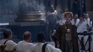 Fred Hechinger as Caracalla in Gladiator 2.