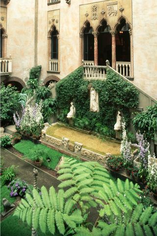 Isabella Stewart Gardner Museum courtyard in boston