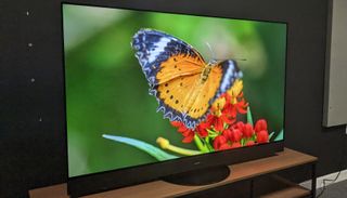 Panasonic MZ1500 with butterfly on screen - 4K Blu-ray 