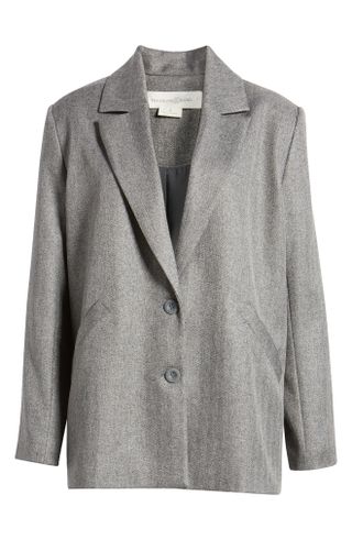 Treasure & Bond Herringbone Oversize Blazer