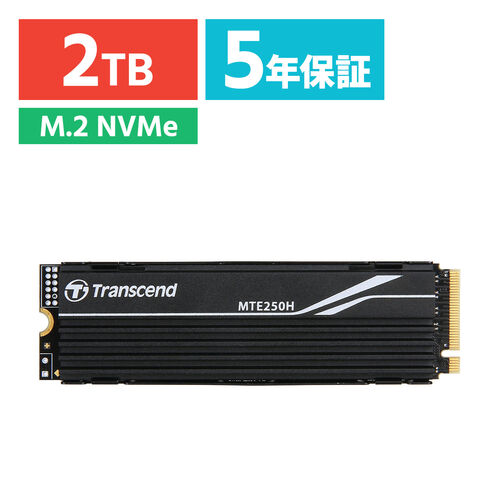 Transcend PCIe M.2 SSD 250H 2TB NVMe PCIe Gen4~4 3D NAND TS2TMTE250H TS2TMTE250H