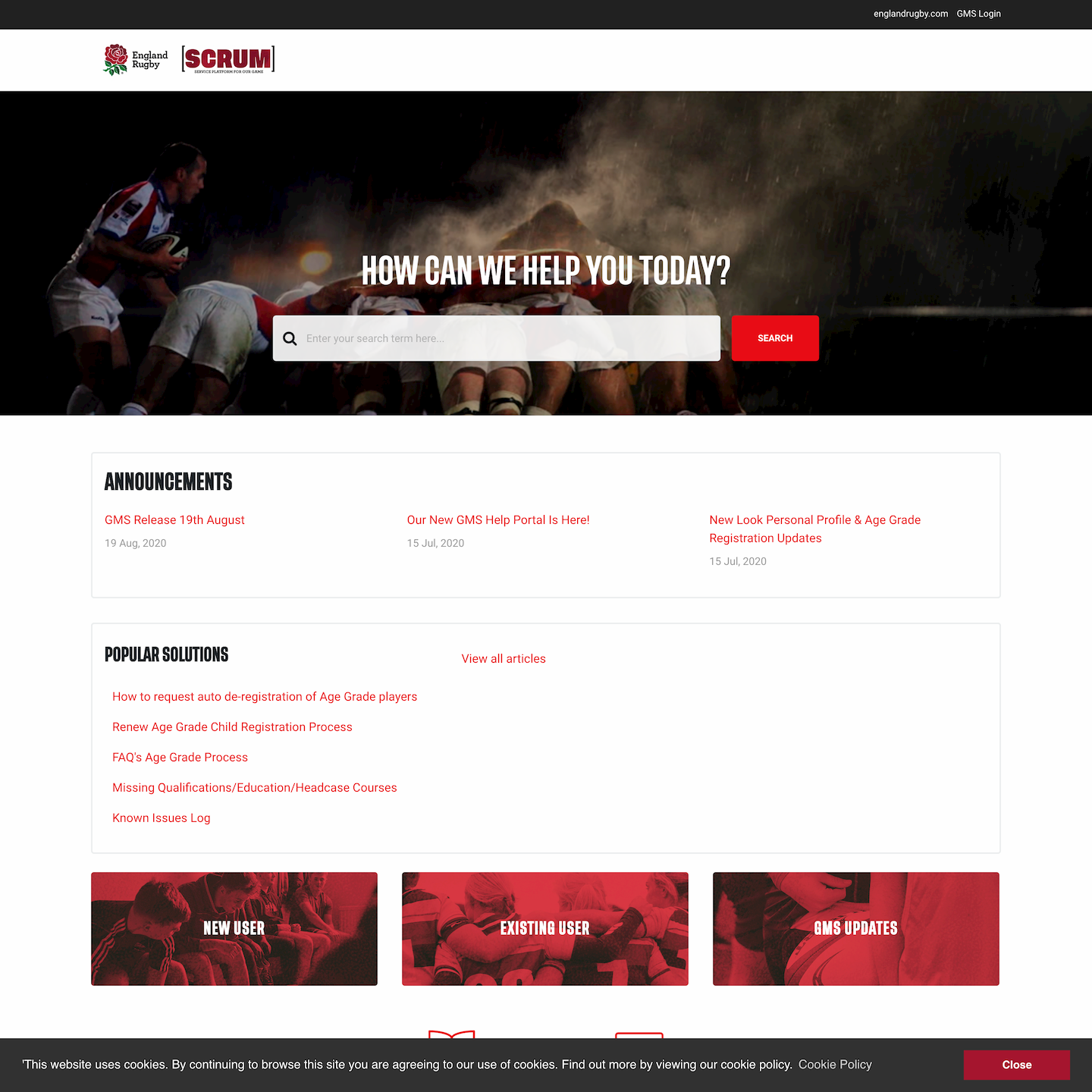 branded Freshdesk for England Rugby