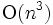 \mbox{O}(n^3)\, 