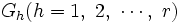 G_h(h=1,\ 2,\ \cdots,\ r)\, 