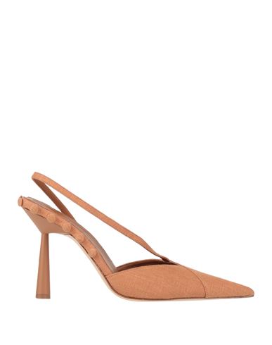 Gia Rhw Gia / Rhw Woman Pumps Camel Size 6 Textile Fibers In Beige