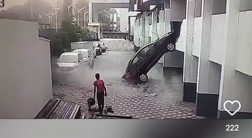 Reverse parking gone wrong