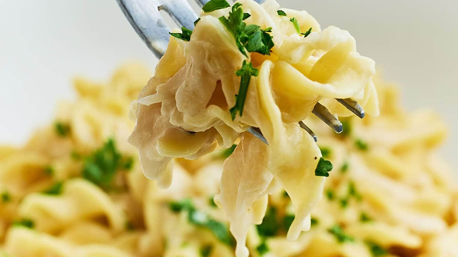 French Onion Pasta recipe by Cheerful Cook.