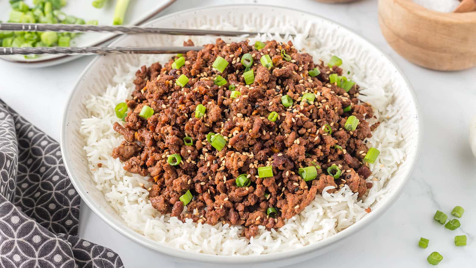 Korean Beef Bowl recipe by Cheerful Cook.