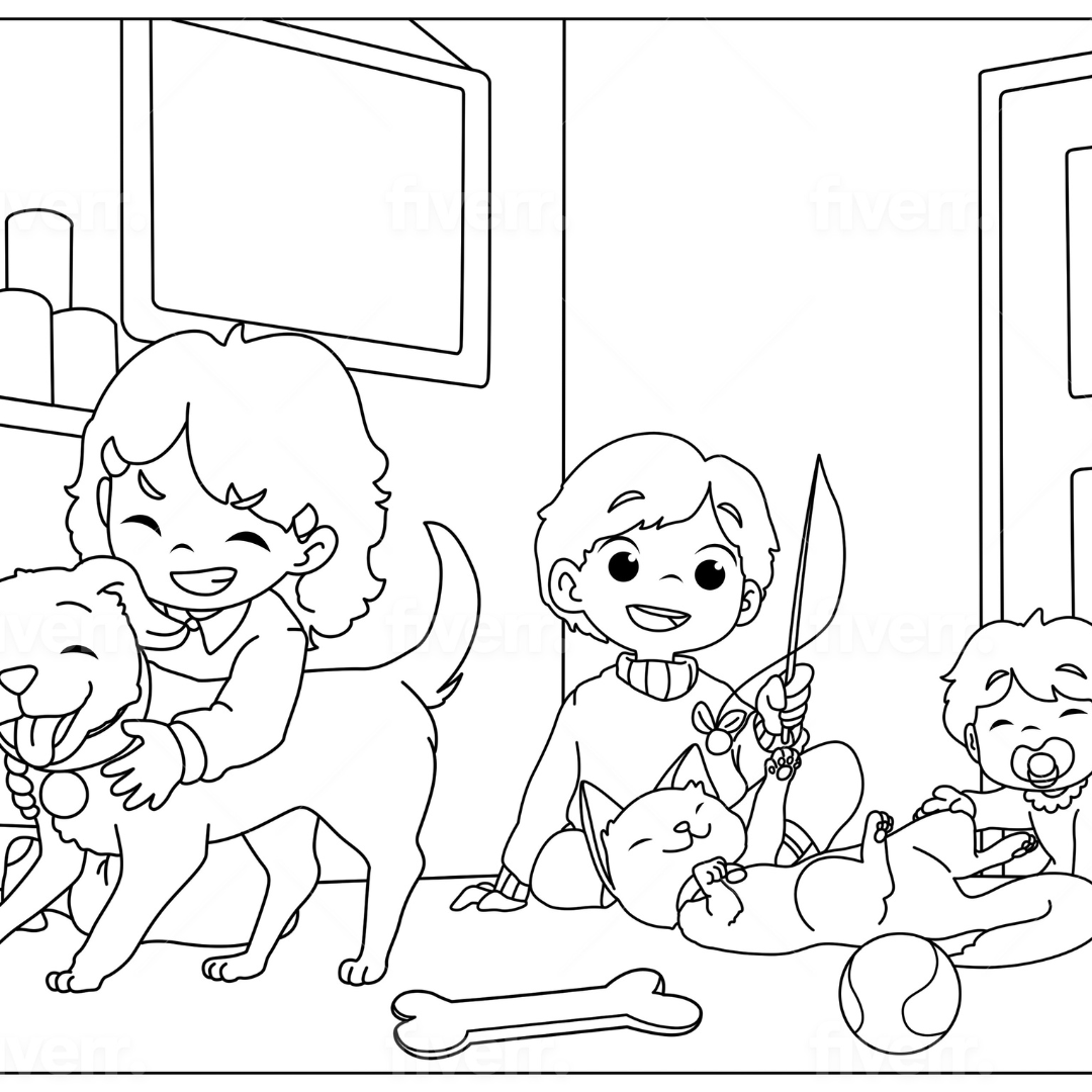 Nuestra Hermosa Familia Colouring Pages