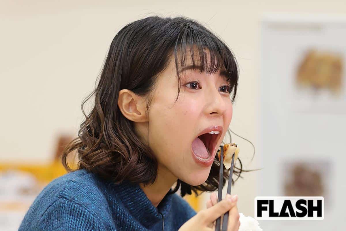 TBS・御手洗菜々アナ、餃子をモグモグ可愛すぎる「食リポ」撮影後は店舗に…