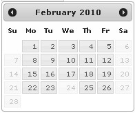 jQuery Calendar Picker