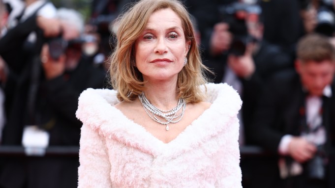 Isabelle Huppert on the Horizon red carpet at Cannes this year