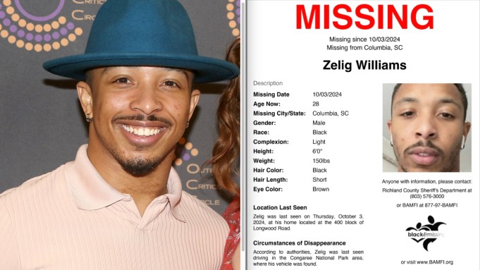 Zelig Williams and Zelig Williams Missing Persons Poster