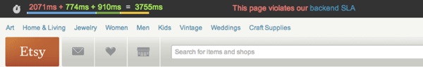 Etsy admin toolbar