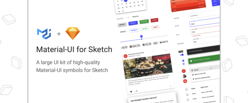 Material-UI for Sketch画像