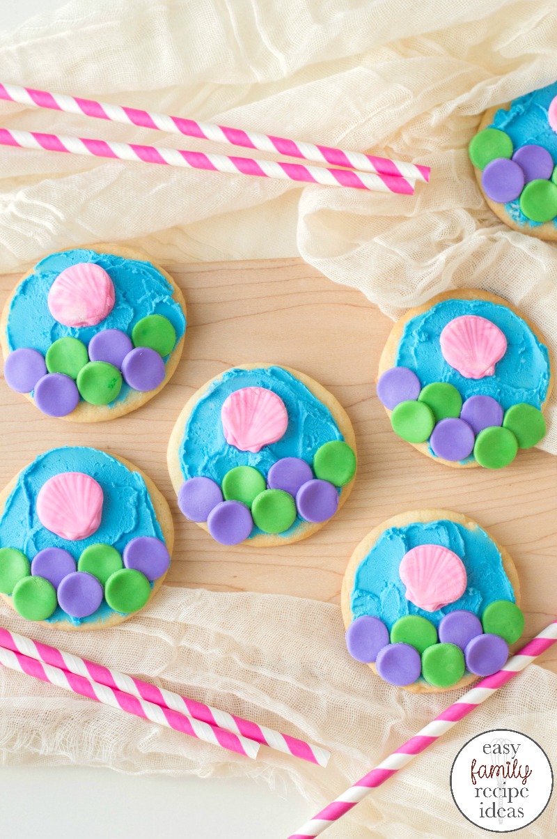 Mermaid Cookies for an Under the Sea Party