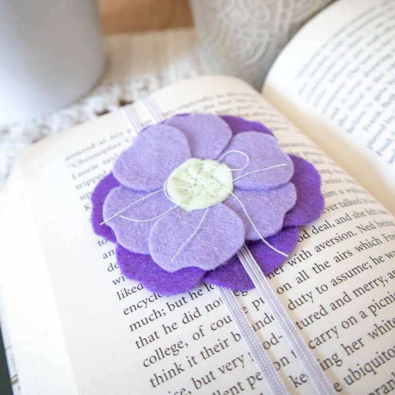 Felt Flower Elastic Book Band