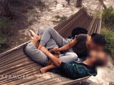 Hammock handjob gif