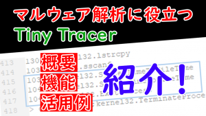 「マルウェア解析に役立つTiny Tracerの活用例の紹介」のイメージ