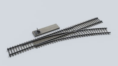 railway tracks 24 AM223 Archmodels