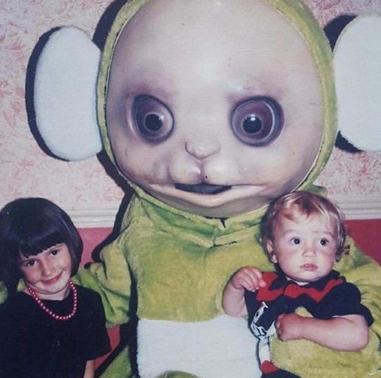 cursed images, teletubbies and shitpost