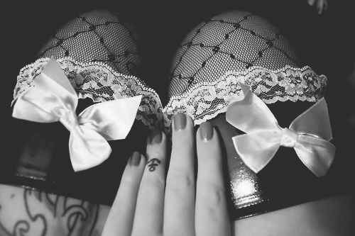 black and white, bows and clothing