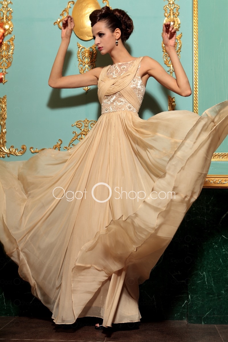 floor-length evening dresses