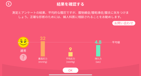 計測結果を表示