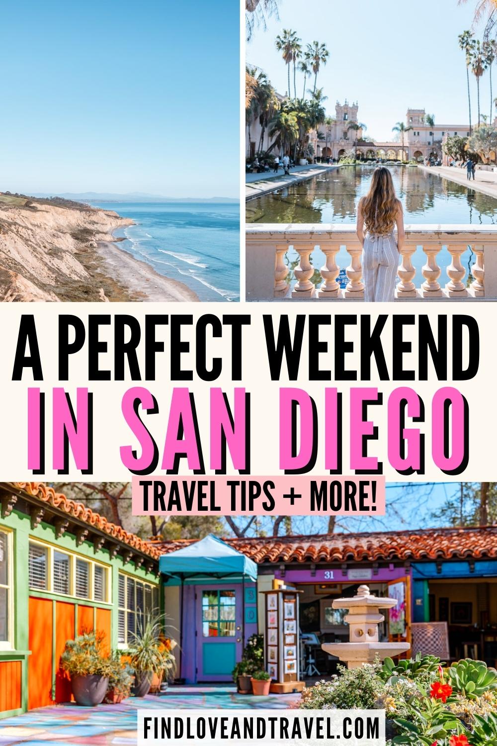 weekend in San Diego itinerary getaway