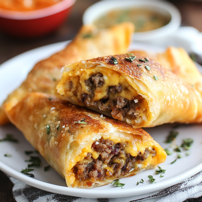 Cheeseburger Egg Rolls: A Crispy, Savory Delight