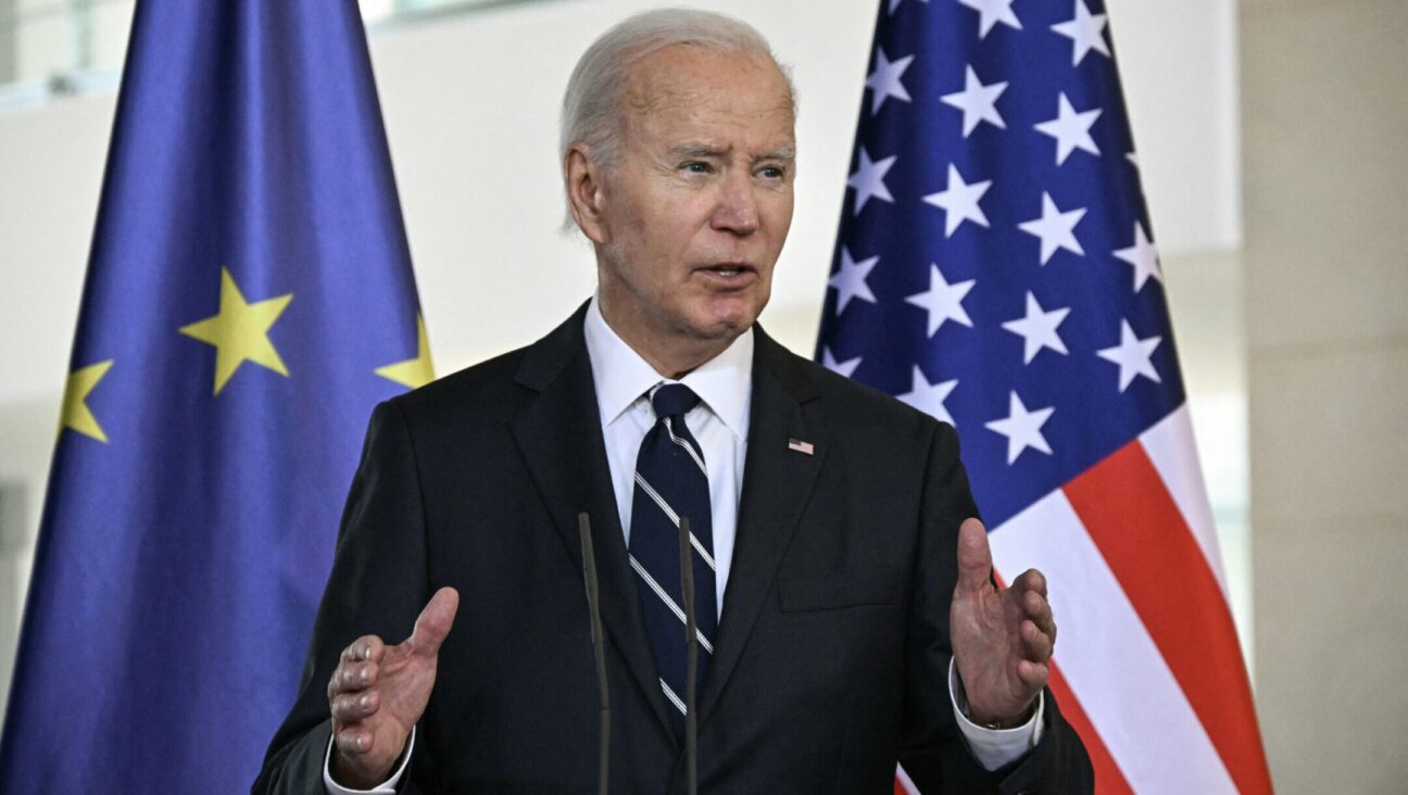 US President Joe Biden speaks during a joint press conference with the German chancellor in Berlin, on October 18, 2024. (Photo by Tobias SCHWARZ / AFP) (Photo by TOBIAS SCHWARZ/AFP via Getty Images)