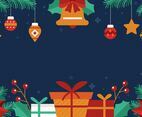 Flat Christmas Background