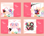 Valentine Dinner Date Card Invitation Collection