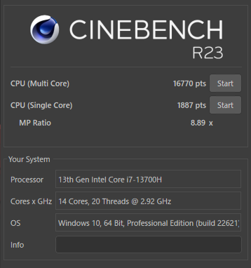 G-Tune P6-I7G60BK-A-cinebenchr23