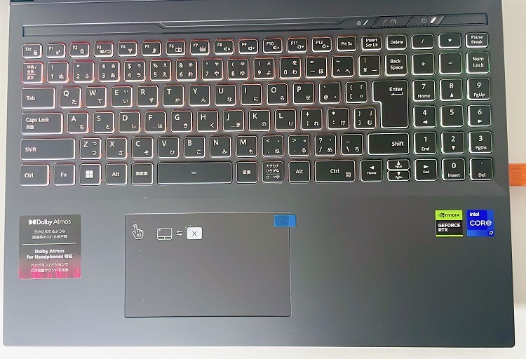 G-Tune P6-I7G60BK-Akeyboard