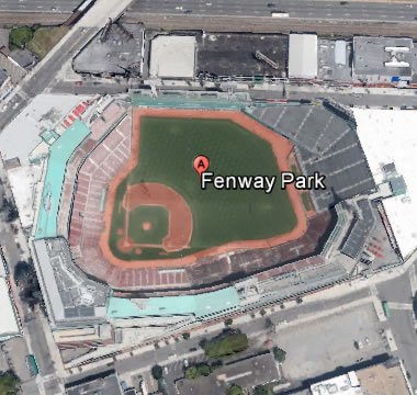 Fenway Park from Google Earth