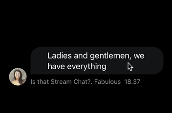 Reactions in Stream Chat 