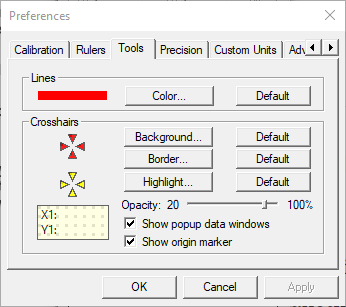 Tool preferences