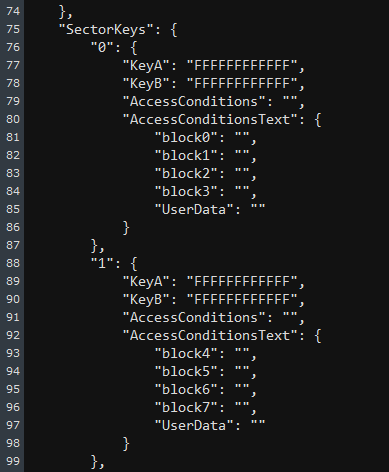 Data from json file