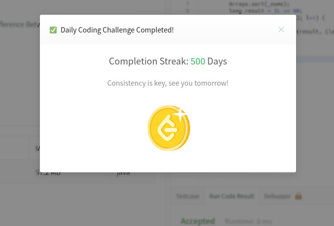 500-Day Streak