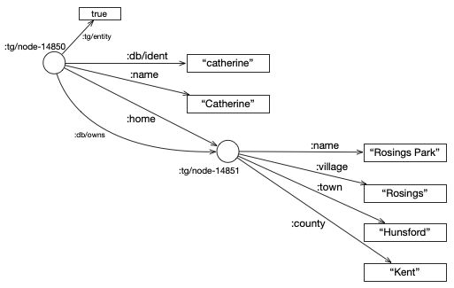 Nested entity graph