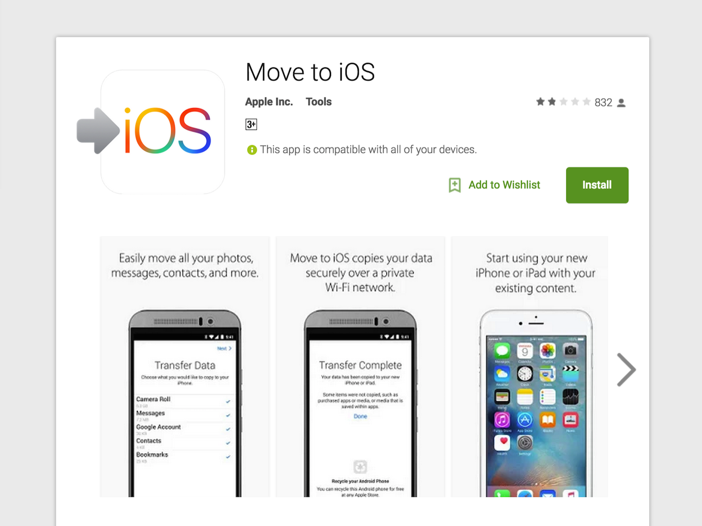 Move to iOS