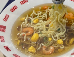 ラーメンの食品サンプルの写真