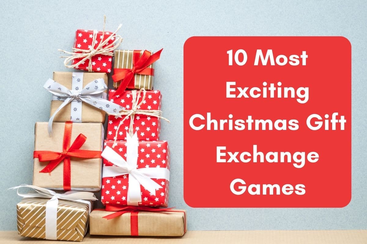 Christmas gift exchange games for family; large groups; kids; party; adults